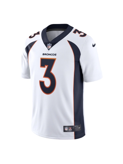 Men's Denver Broncos Russell Wilson Nike White Team Vapor Limited Edition Jersey 02