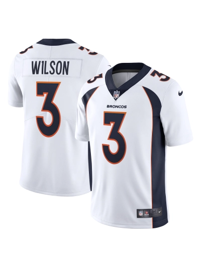 Men's Denver Broncos Russell Wilson Nike White Team Vapor Limited Edition Jersey 01