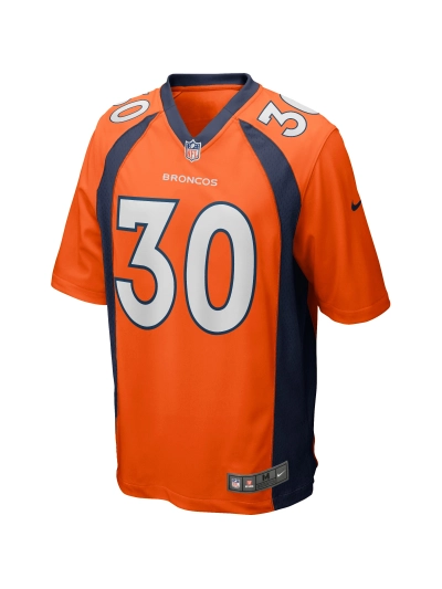 Men's Denver Broncos Terrell Davis Nike Orange Game Retired Player Jersey 02