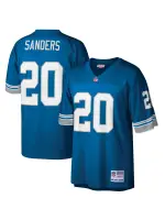 Men's Detroit Lions Barry Sanders Mitchell & Ness Blue Big & Tall 1996 Retired Player Replica Jersey