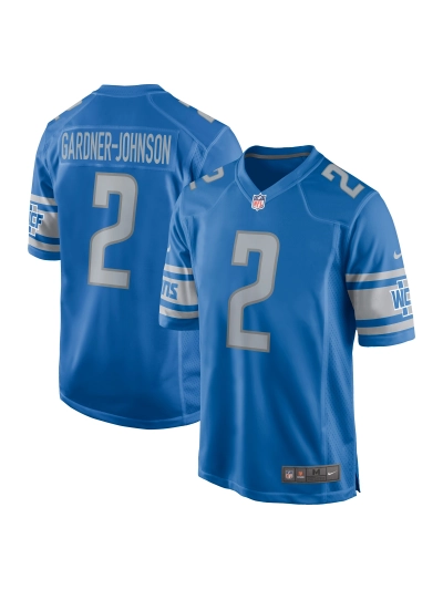 Men's Detroit Lions Chauncey Gardner-Johnson Nike Blue Player Jersey 01