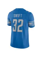 Men's Detroit Lions D'Andre Swift Nike Blue Vapor FUSE Limited Jersey