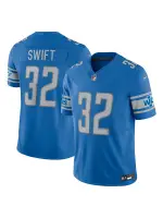 Men's Detroit Lions D'Andre Swift Nike Blue Vapor FUSE Limited Jersey