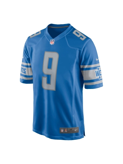 Men's Detroit Lions Jameson Williams Nike Blue Players Game Jersey 02