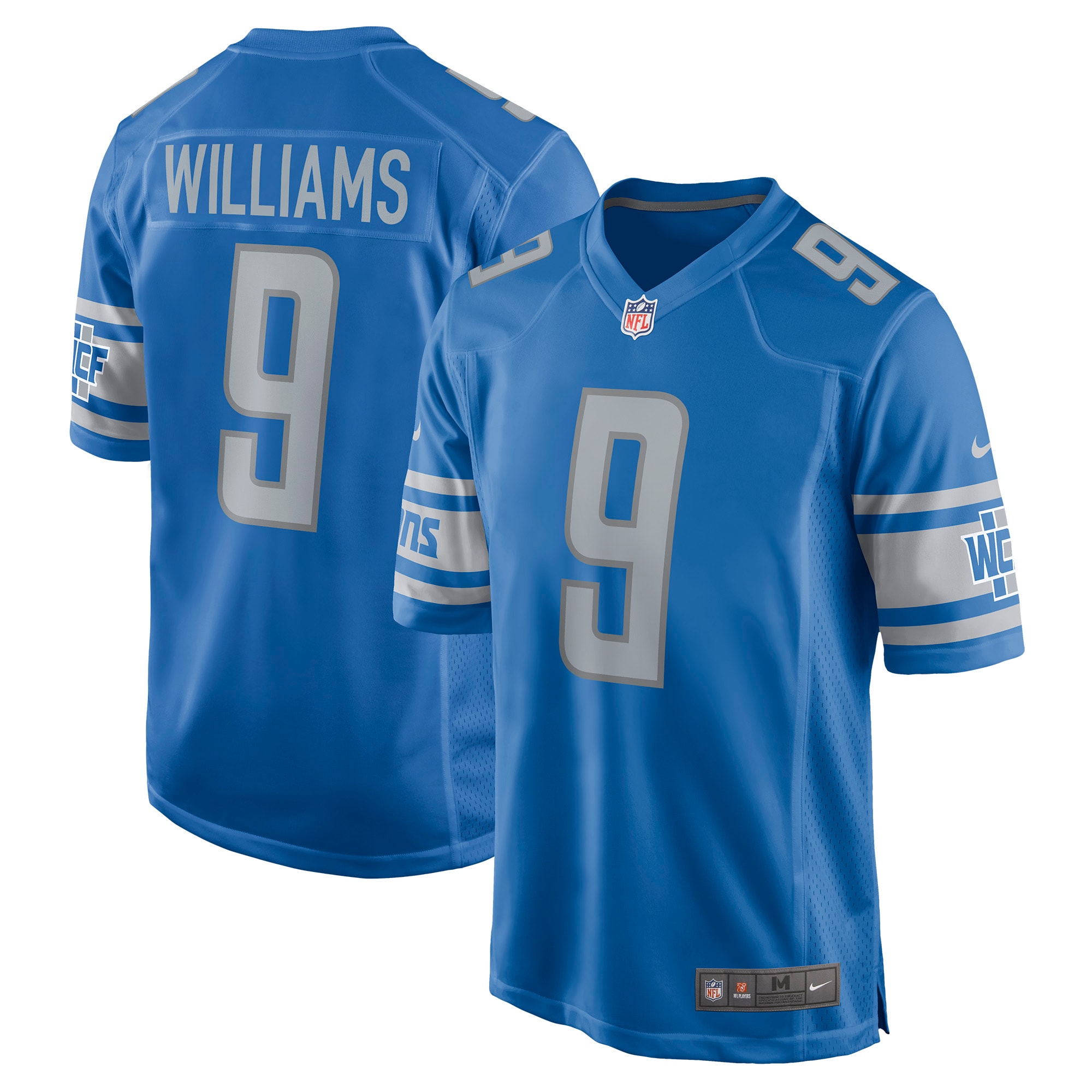 Men's Detroit Lions Jameson Williams Nike Blue Players Game Jersey