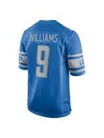 Men's Detroit Lions Jameson Williams Nike Blue Players Game Jersey