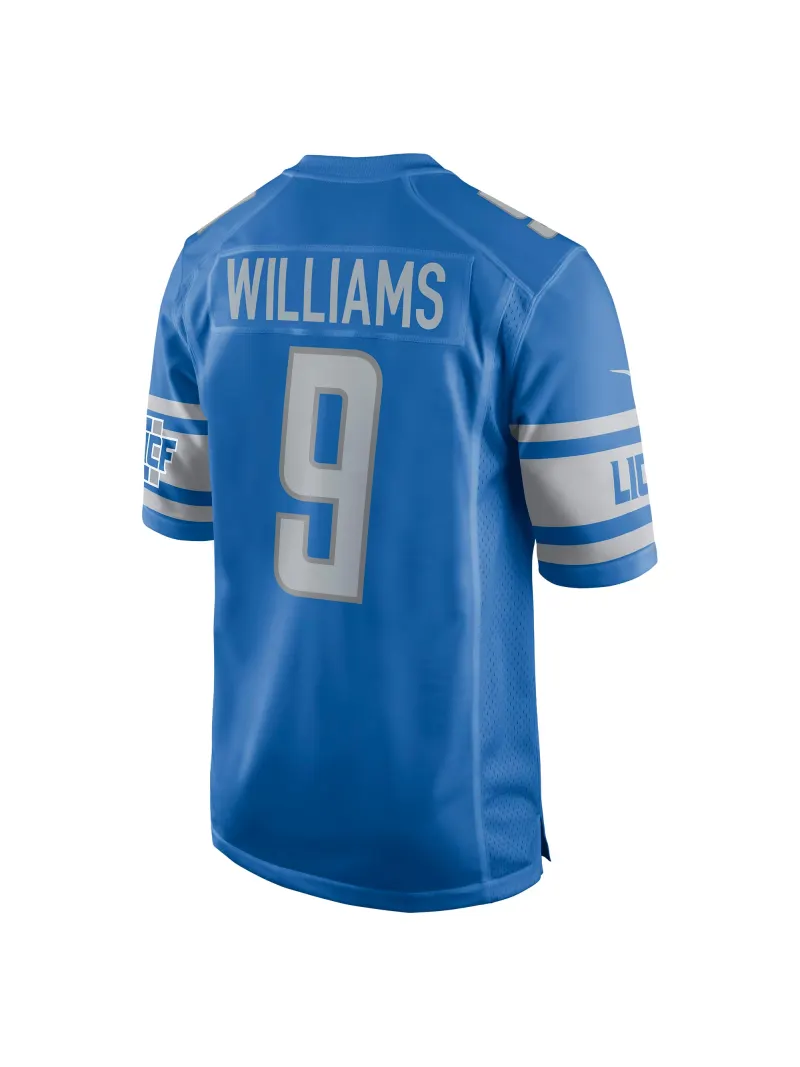 Men's Detroit Lions Jameson Williams Nike Blue Players Game Jersey