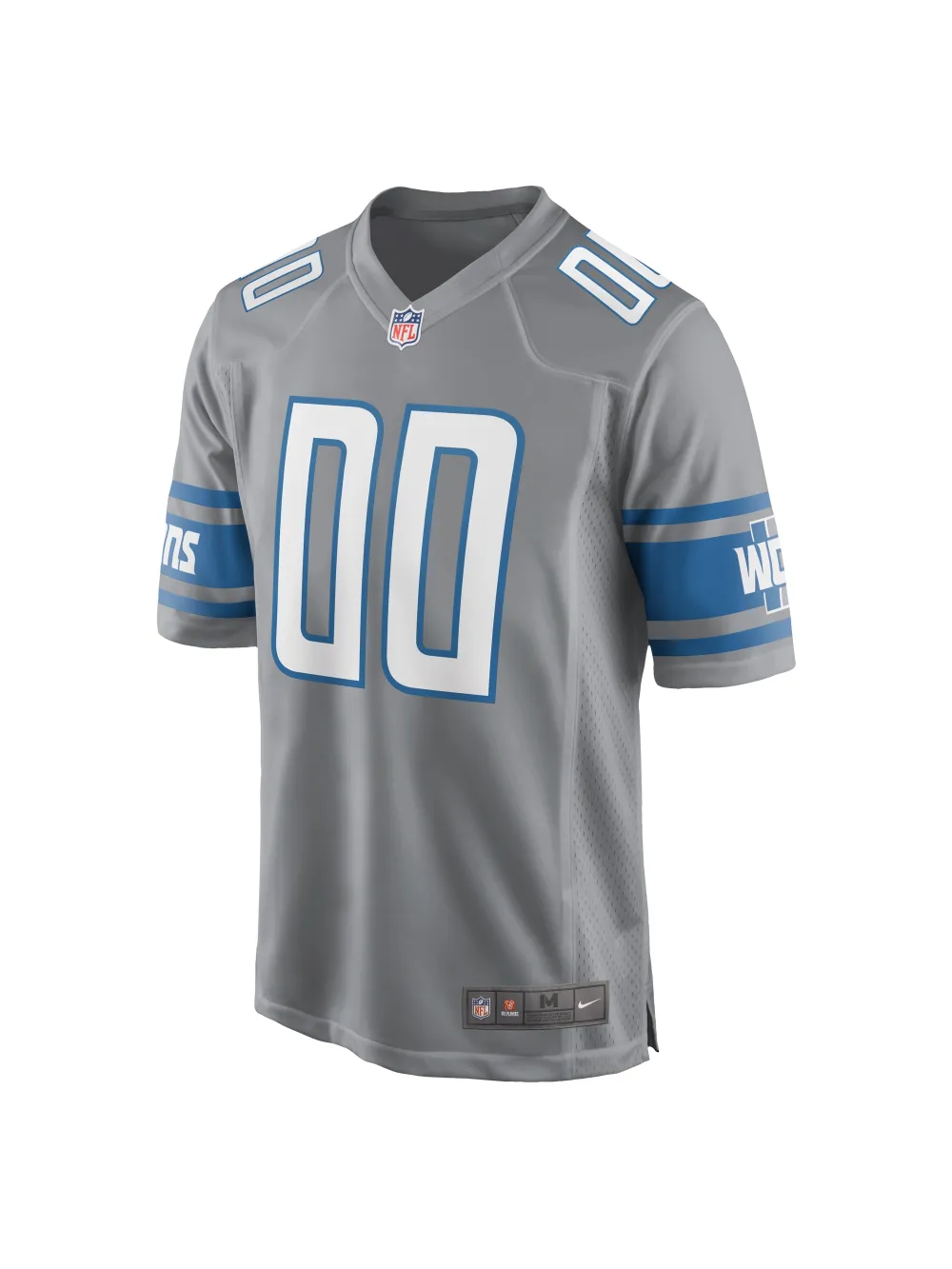 Men's Detroit Lions Nike Gray Alternate Custom Game Jersey