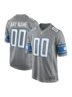Men's Detroit Lions Nike Gray Alternate Custom Game Jersey