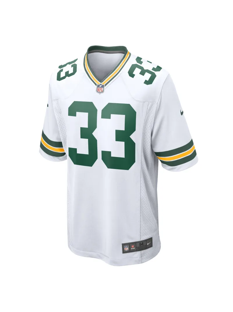 Men's Green Bay Packers Aaron Jones Nike White Player Jersey