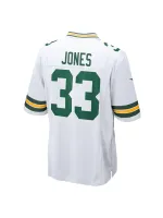 Men's Green Bay Packers Aaron Jones Nike White Player Jersey