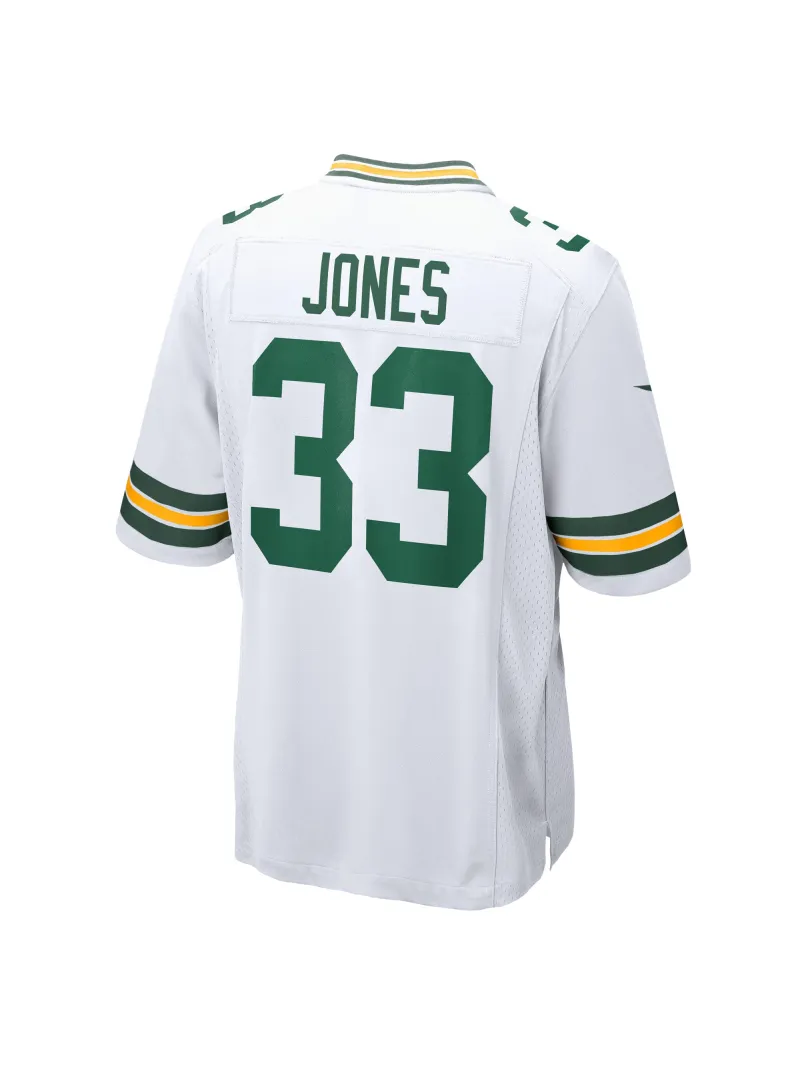Men's Green Bay Packers Aaron Jones Nike White Player Jersey