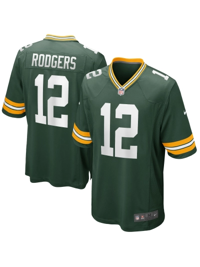 Men's Green Bay Packers Aaron Rodgers Nike Green Player Jersey 01