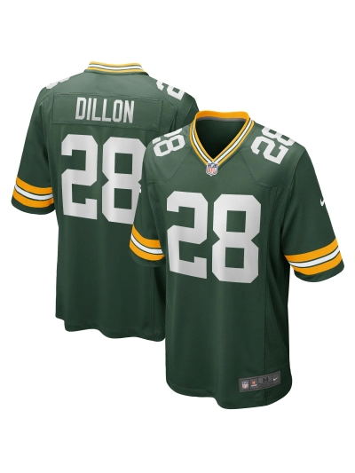 Men's Green Bay Packers AJ Dillon Nike Green Player Jersey 01