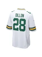 Men's Green Bay Packers AJ Dillon Nike White Player Jersey