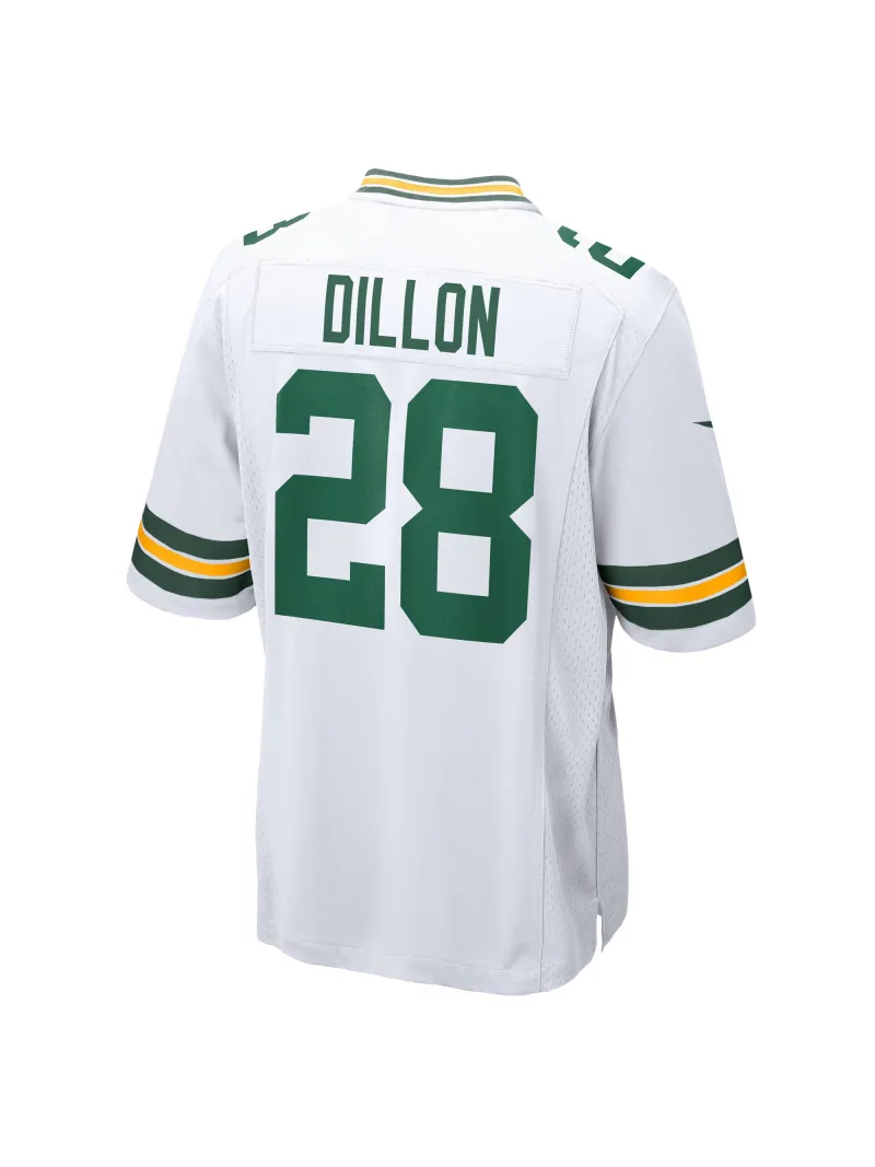 Men's Green Bay Packers AJ Dillon Nike White Player Jersey