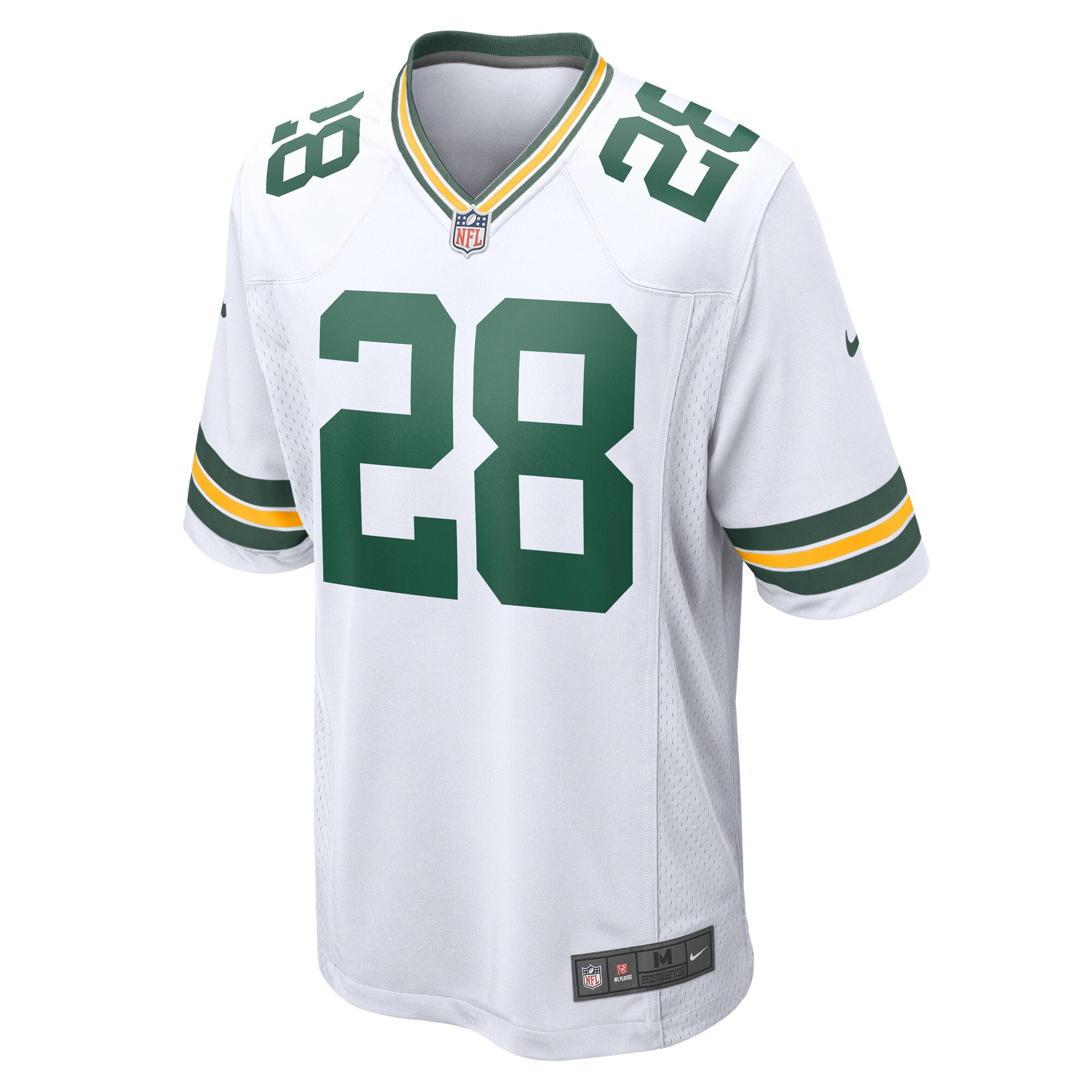 Men's Green Bay Packers AJ Dillon Nike White Player Jersey