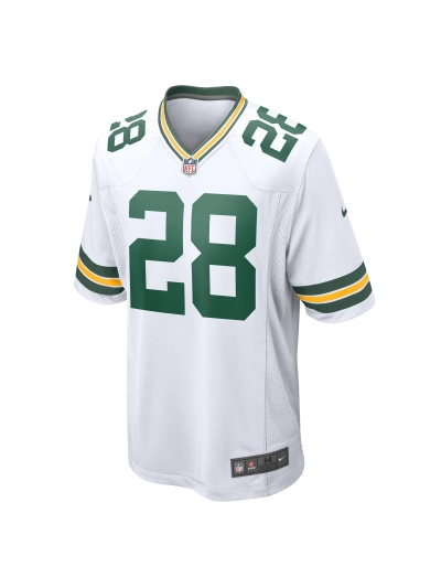Men's Green Bay Packers AJ Dillon Nike White Player Jersey 02
