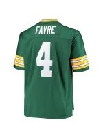 Men's Green Bay Packers Brett Favre Mitchell & Ness Green Big & Tall 1996 Retired Player Replica Jersey