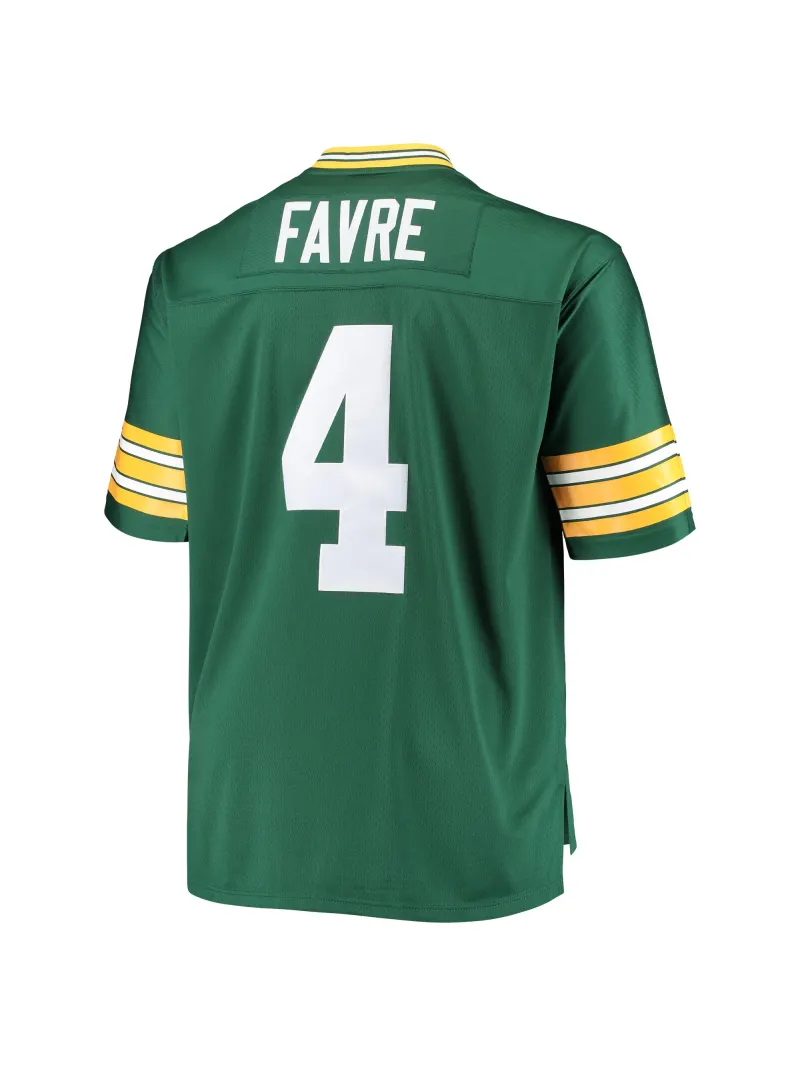 Men's Green Bay Packers Brett Favre Mitchell & Ness Green Big & Tall 1996 Retired Player Replica Jersey