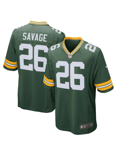 Men's Green Bay Packers Darnell Savage Nike Green Game Jersey 01