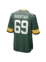 Men's Green Bay Packers David Bakhtiari Nike Green Game Team Jersey
