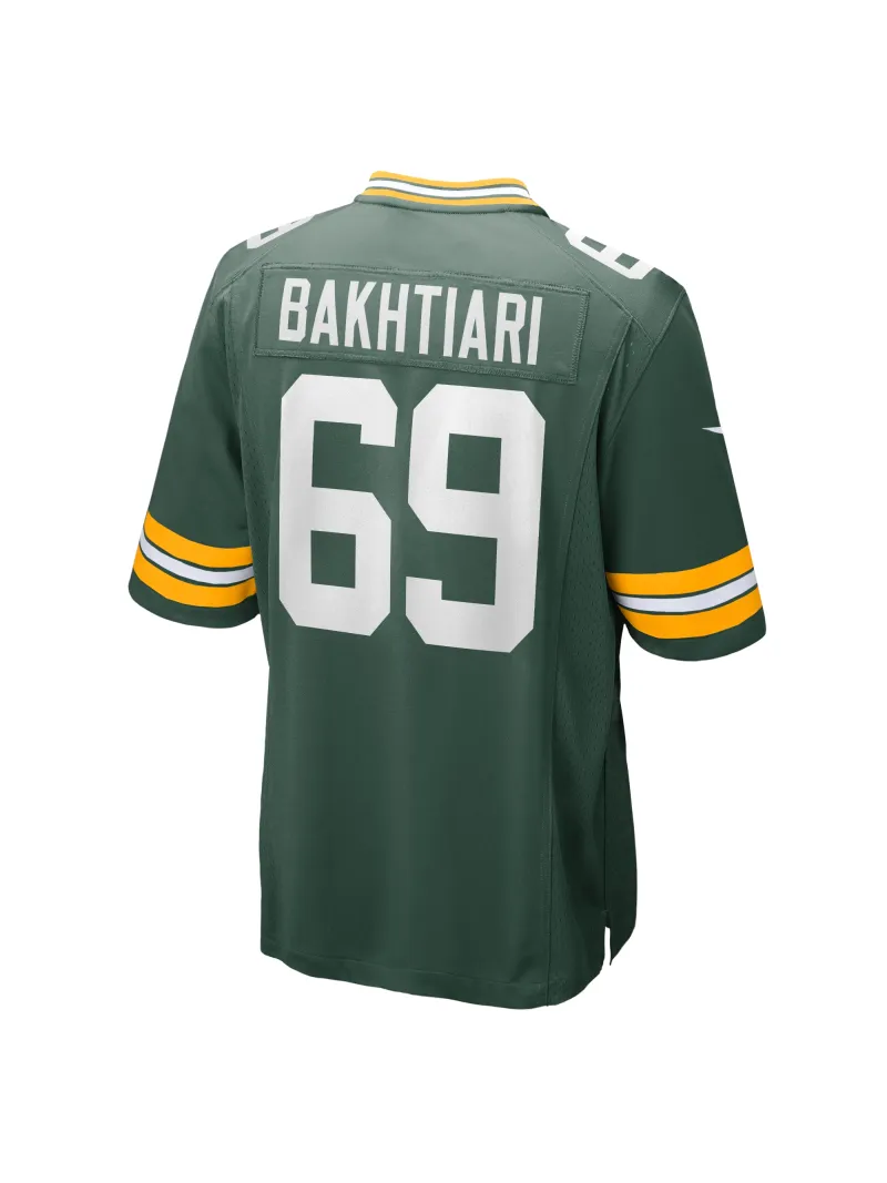 Men's Green Bay Packers David Bakhtiari Nike Green Game Team Jersey