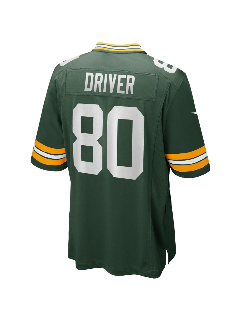 Men's Green Bay Packers Donald Driver Nike Green Game Retired Player Jersey