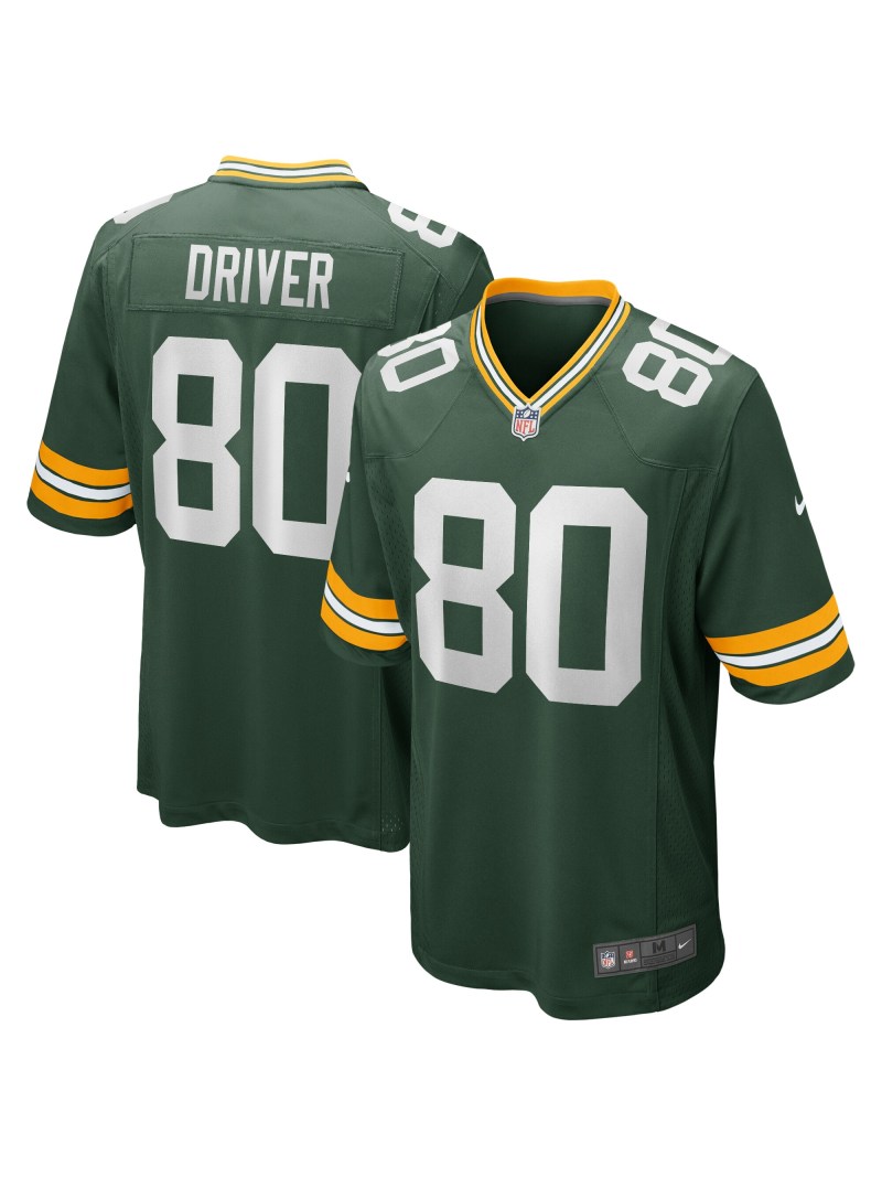 Men's Green Bay Packers Donald Driver Nike Green Game Retired Player Jersey