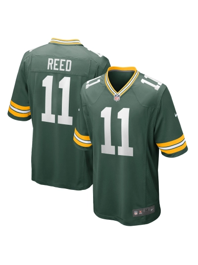 Men's Green Bay Packers Jayden Reed Nike Green Game Jersey 01