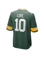 Men's Green Bay Packers Jordan Love Nike Green Players Game Jersey