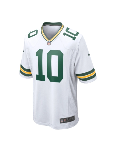 Men's Green Bay Packers Jordan Love Nike White Game Jersey 02