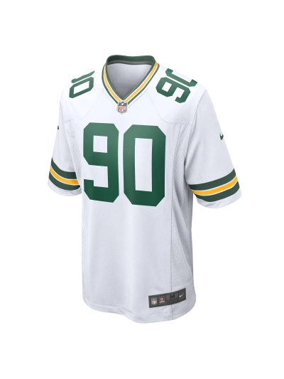 Men's Green Bay Packers Lukas Van Ness Nike White Game Jersey 02
