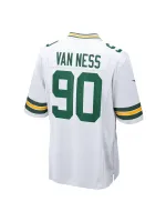 Men's Green Bay Packers Lukas Van Ness Nike White Game Jersey