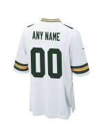 Men's Green Bay Packers Nike White Custom Game Jersey