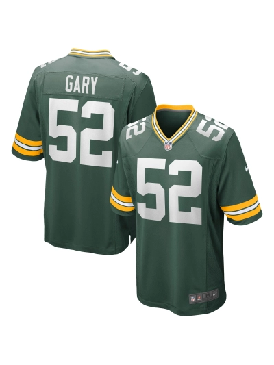 Men's Green Bay Packers Rashan Gary Nike Green Game Jersey 01