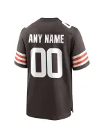 Men's Nike Cleveland Browns Brown Custom Game Jersey