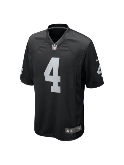 Las Vegas Raiders Aidan O'Connell Nike Black Game Jersey 02