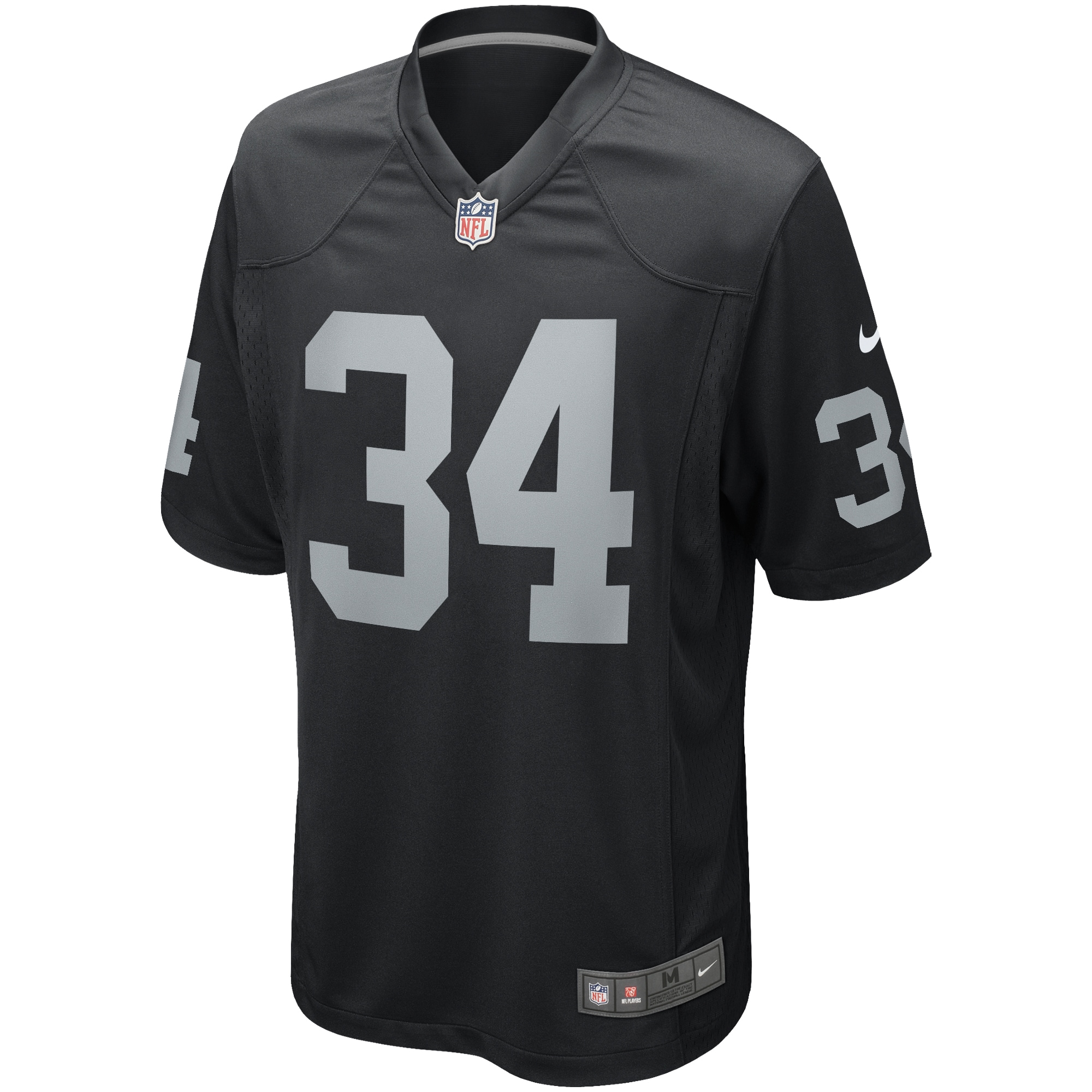 Las Vegas Raiders Bo Jackson Nike Black Game Retired Jersey
