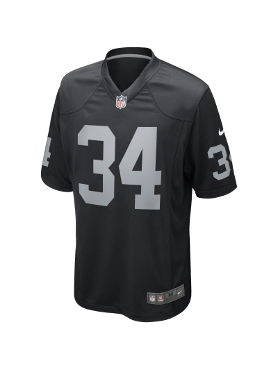 Las Vegas Raiders Bo Jackson Nike Black Game Retired Jersey 02