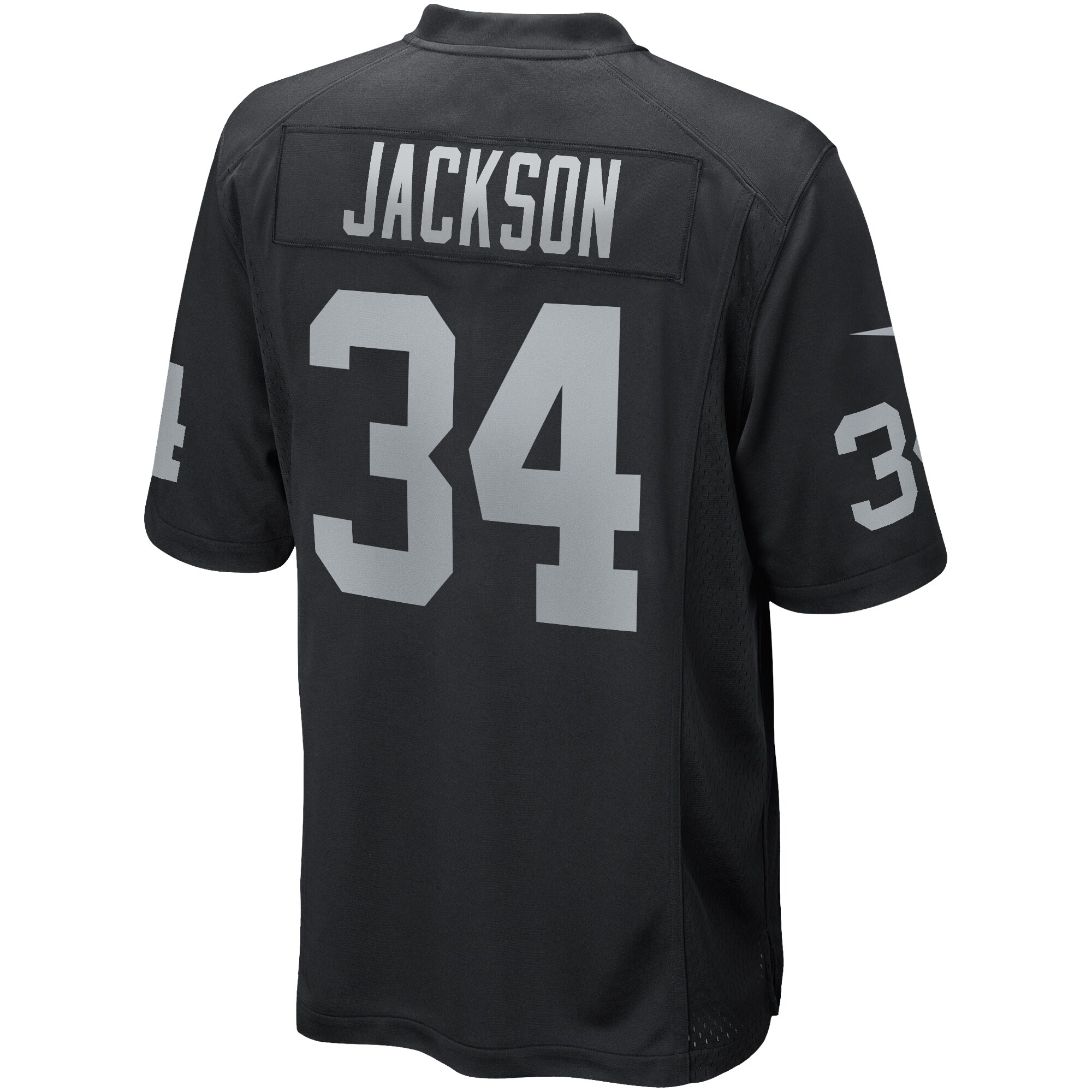 Las Vegas Raiders Bo Jackson Nike Black Game Retired Jersey