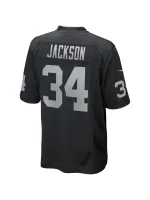 Las Vegas Raiders Bo Jackson Nike Black Game Retired Jersey