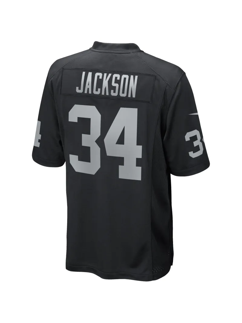 Las Vegas Raiders Bo Jackson Nike Black Game Retired Jersey