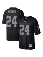 Las Vegas Raiders Charles Woodson Mitchell & Ness Black Heritage Replica Jersey