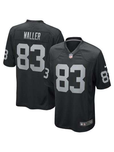 Las Vegas Raiders Darren Waller Nike Black Player Jersey 01