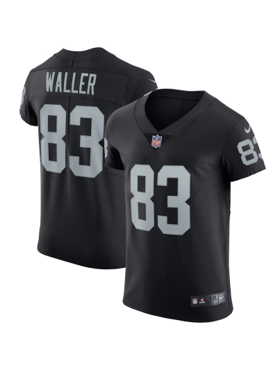 Las Vegas Raiders Darren Waller Nike Black Vapor Elite Jersey 01