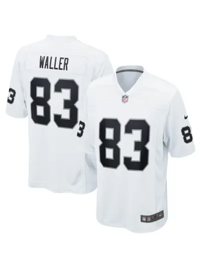 Las Vegas Raiders Darren Waller Nike White Game Jersey 01