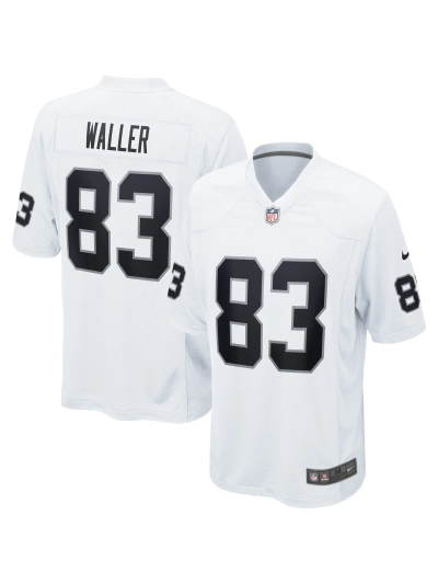 Las Vegas Raiders Darren Waller Nike White Game Jersey 01