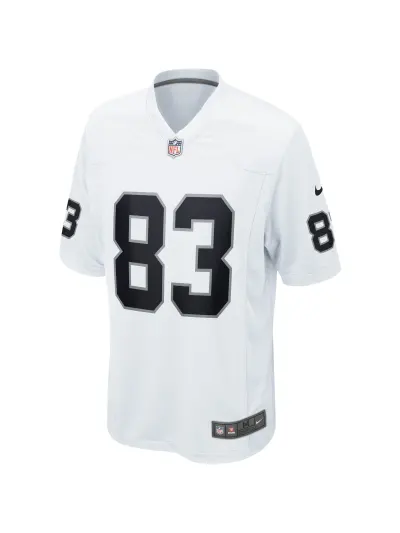 Las Vegas Raiders Darren Waller Nike White Game Jersey 02