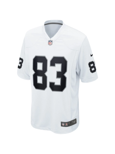 Las Vegas Raiders Darren Waller Nike White Game Jersey 02